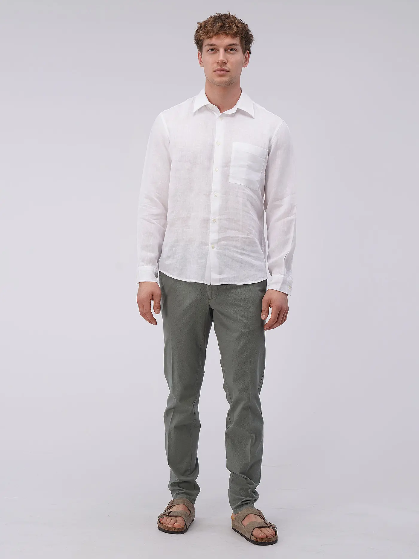 MARC O'POLO | Leinenhemd Regular Fit | weiss